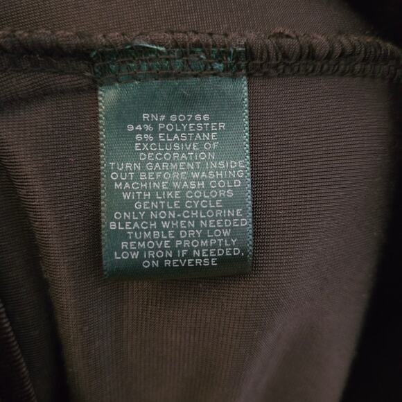 Lauren Ralph Lauren Black Velour Zip Front Lounge Dress Size 1X Velvet Midi - Picture 12 of 13